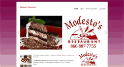 Desktop Screenshot of modestosrestaurant.org