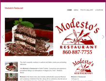 Tablet Screenshot of modestosrestaurant.org